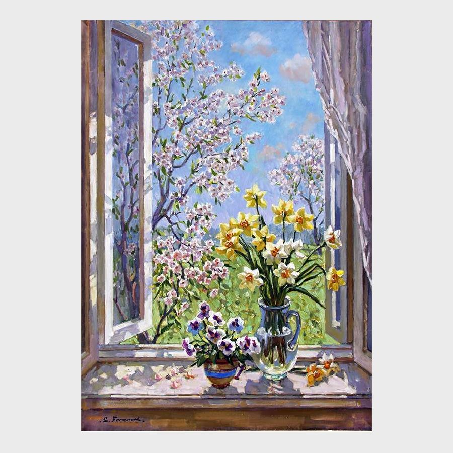 ”Spring day. Open window”